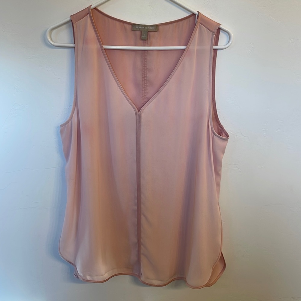 Banana Republic Pink Petal Blouse - Size L